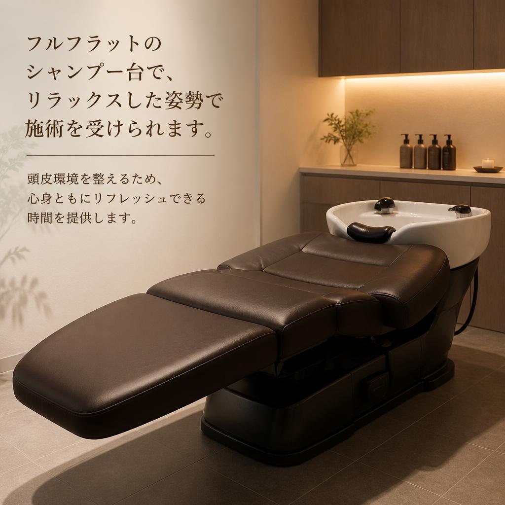 優雅なひととき、ヘッドスパの心地よさ