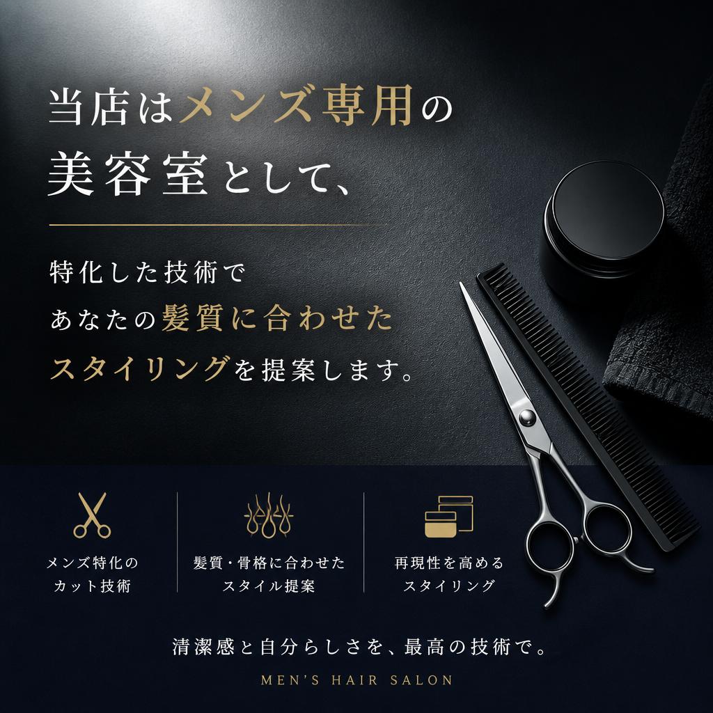 2. メンズヘアに特化した技術