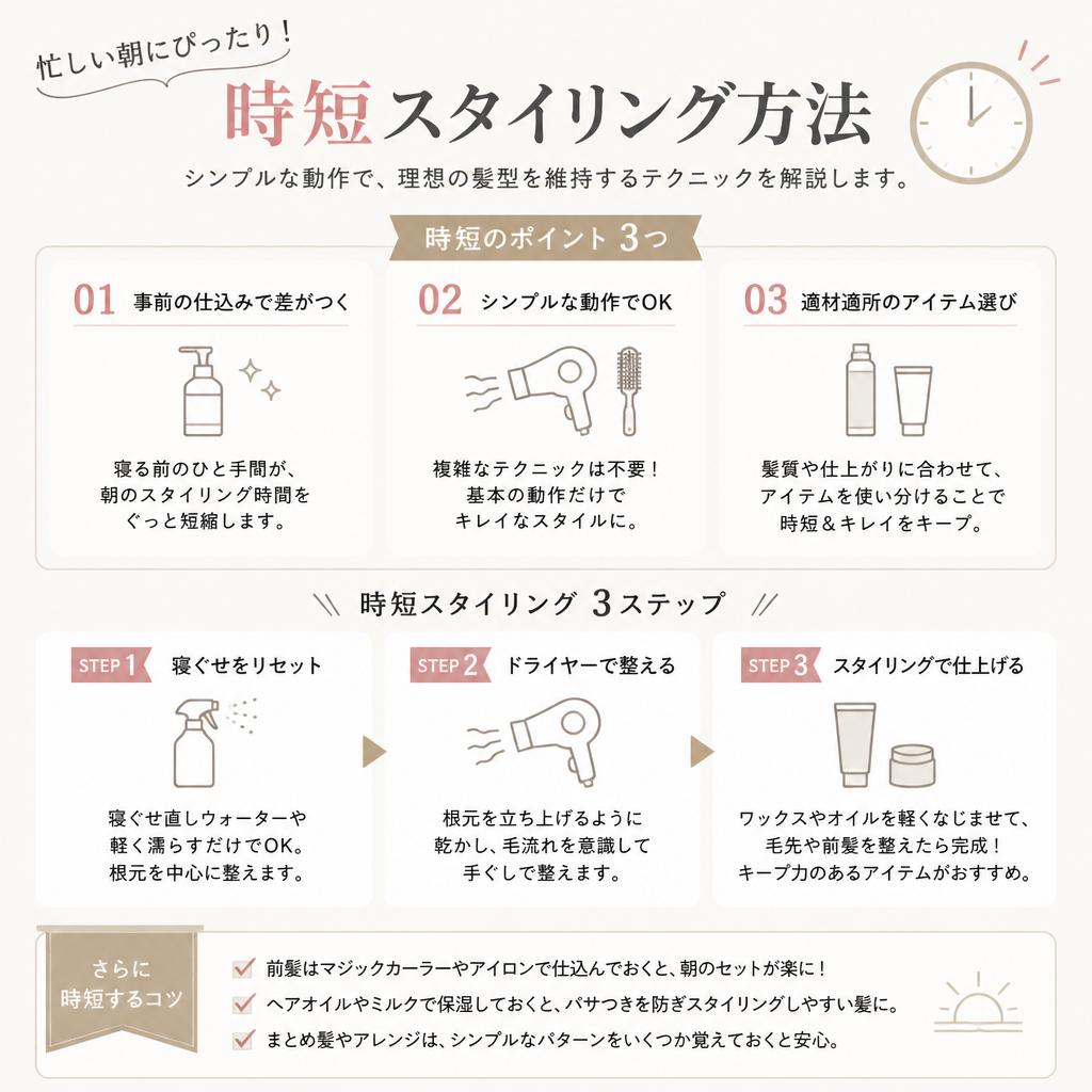 自宅でできる簡単スタイリング法